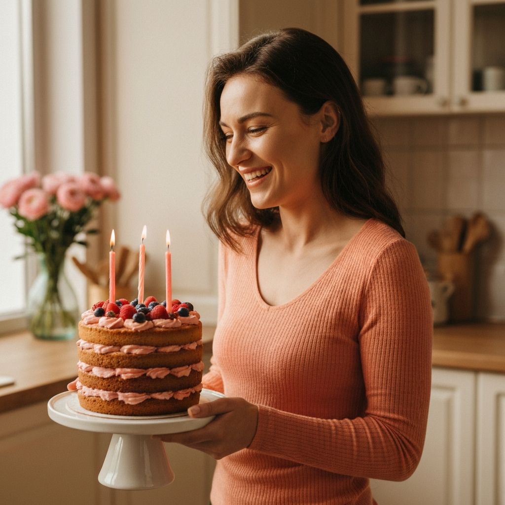 A joyful moment receiving a cakes delivery in Argentina.